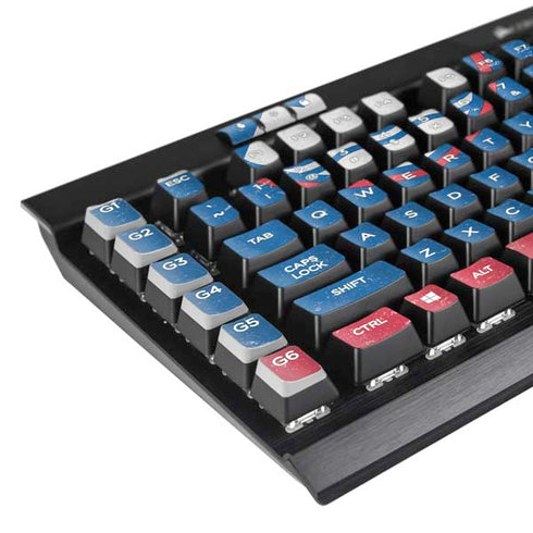 Slovenia Flag Distressed K95 RGB PLATINUM Mechanical Gaming Keyboard Skin